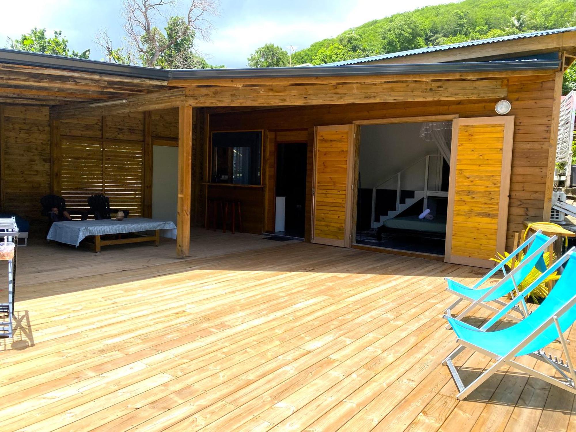 Charmant Bungalow Tout Confort Climatise - Terrasse Et Acces Plage ! Deshaies Dış mekan fotoğraf